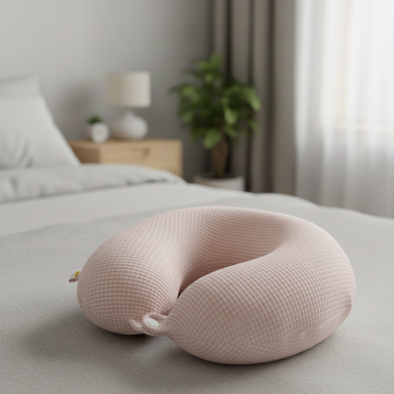 soft travel pillow (pink)
