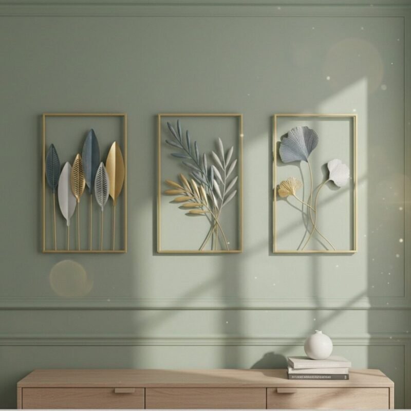 metal wall art set 1 (3pcs set)