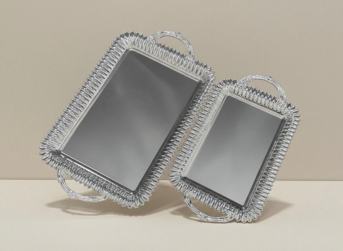 elegant modern serving tray 2pcs elegant modern serving tray 2pcs