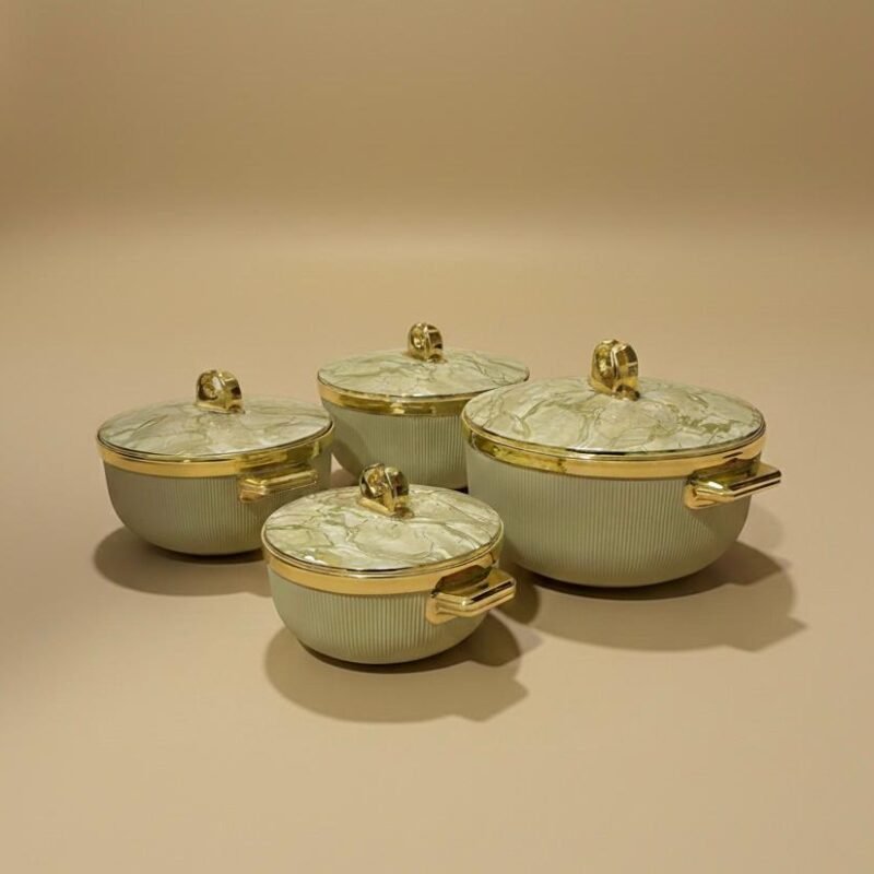 luxury hot pot 4pcs set olive mist