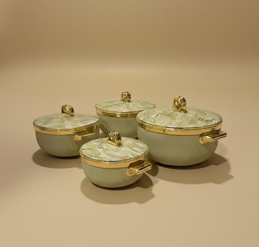 luxury hot pot 4pcs set olive mist luxury hot pot 4pcs set olive mist