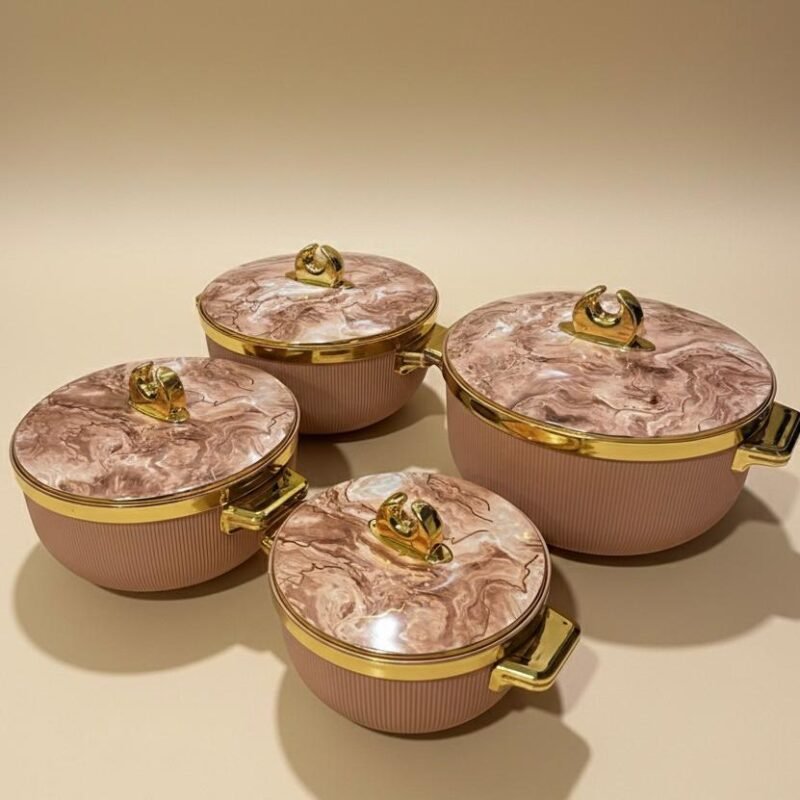 luxury hot pot 4pcs set pink