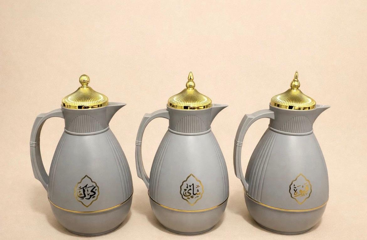 luxury vacuum jug 1l (3pcs) grey luxury vacuum jug 1l (3pcs) grey
