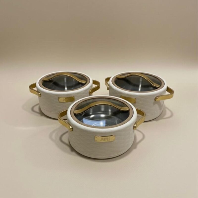 modern casserole pot (3pcs) biege