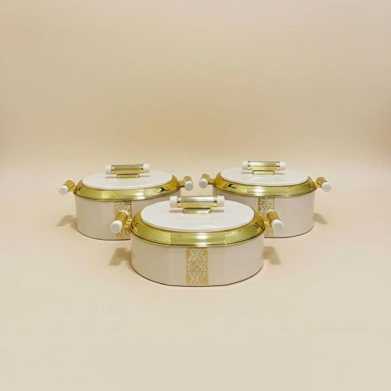 modern insulated hot pot(3pcs) biege