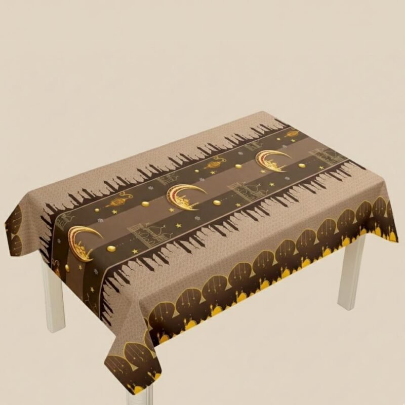 ramadan table cover dusty brown (per metre)