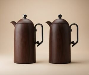 Home wooden modern vacuum flasks 1l