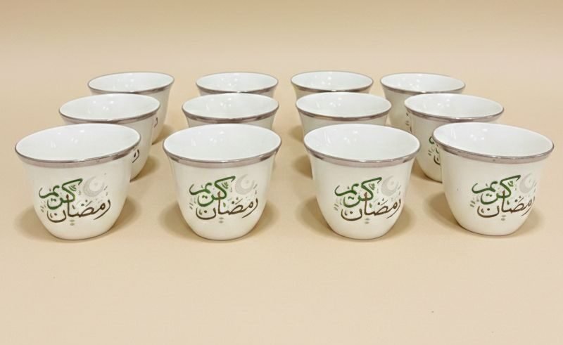 ramadan arabic coffee set (silver)