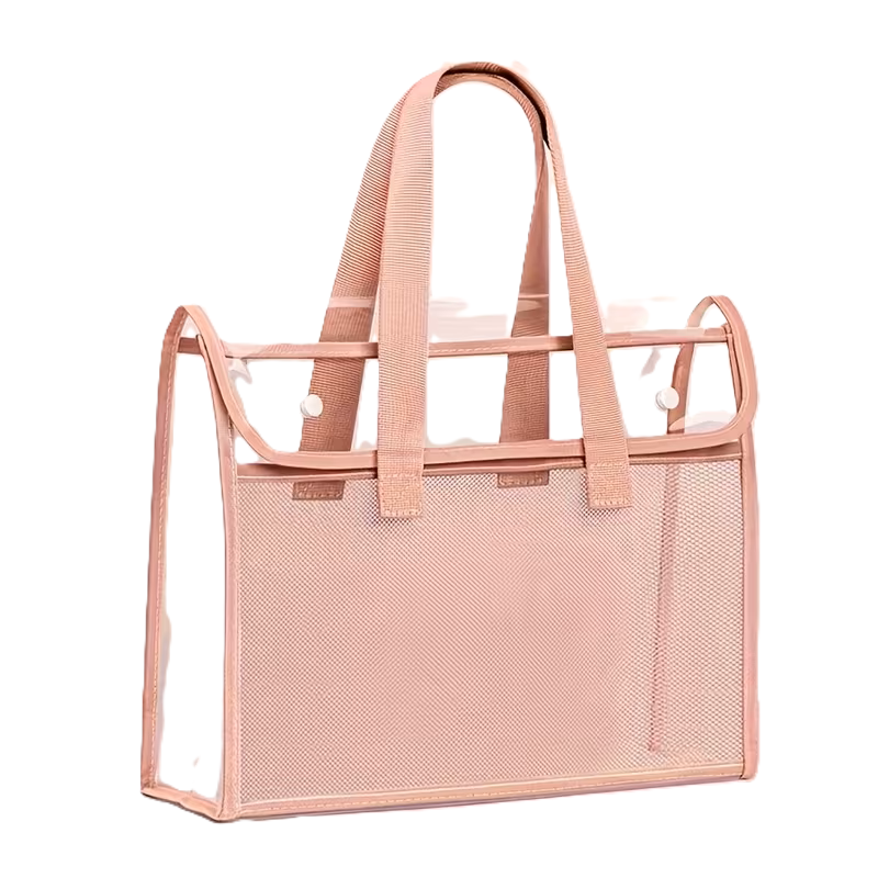 transparent colored bag – pink