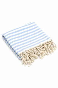 Home acacia cotton beach towel (baby blue)