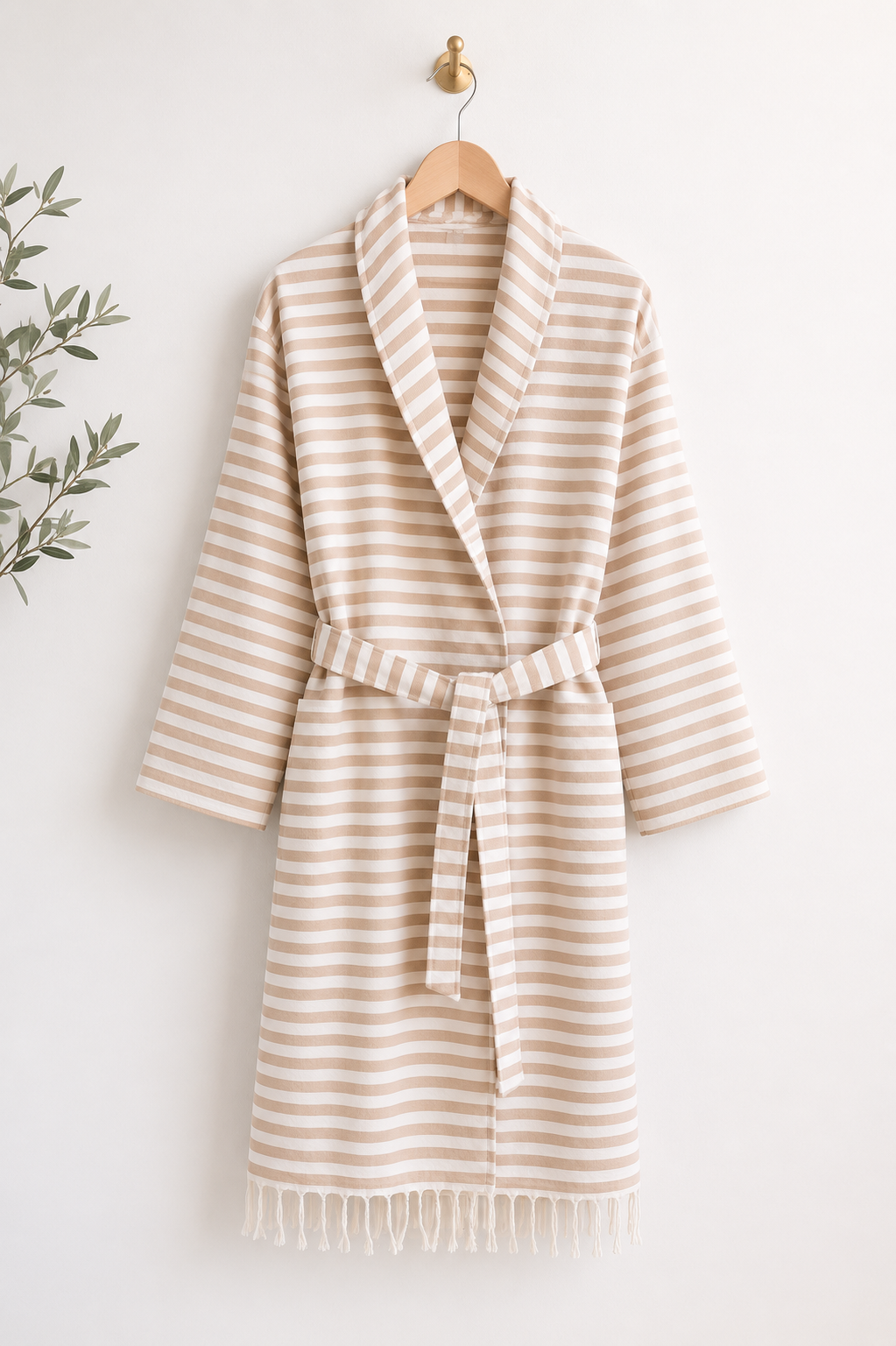 akasya cotton bathrobe (beige) akasya cotton bathrobe (beige)
