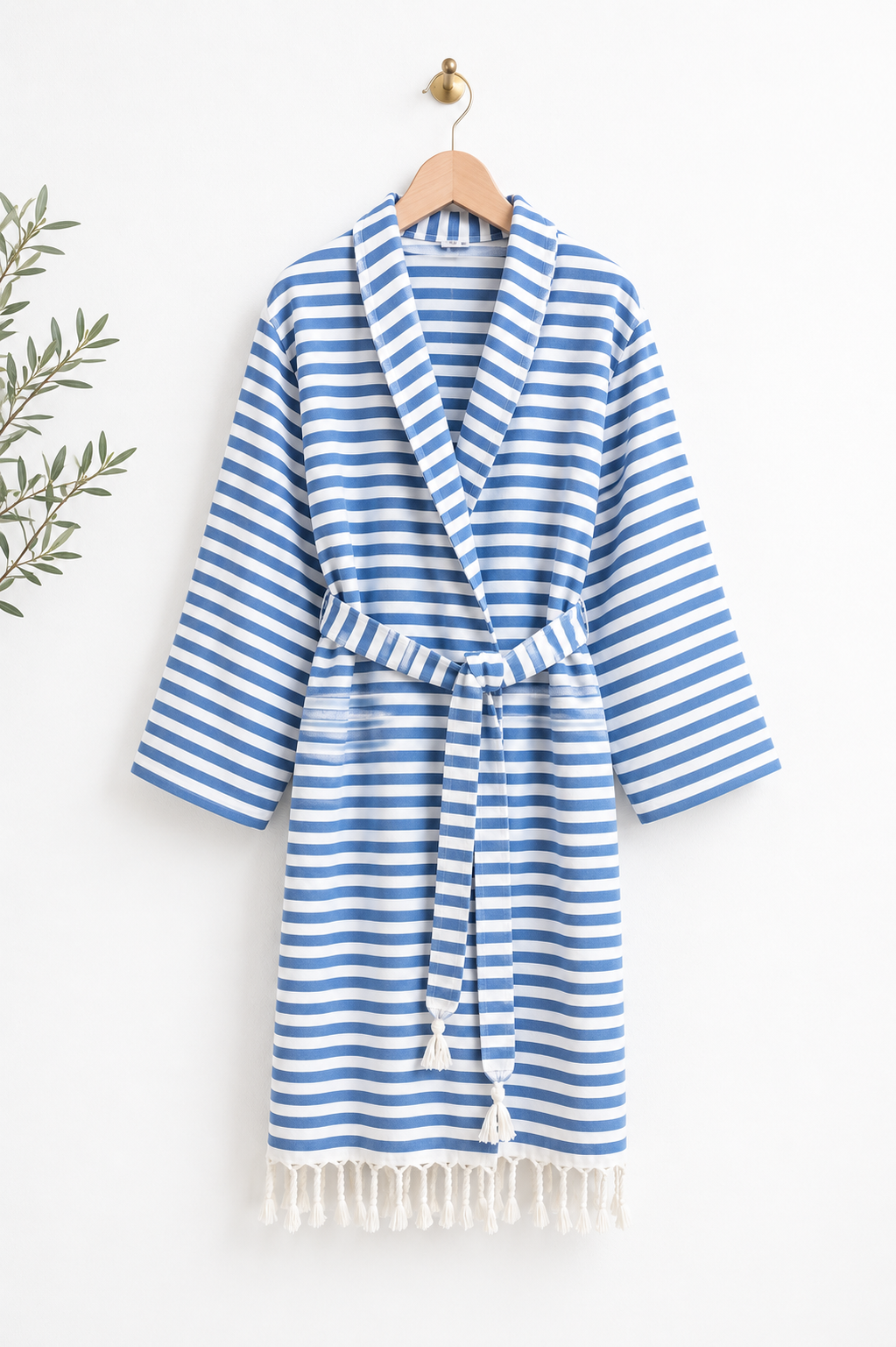akasya cotton bathrobe (blue) akasya cotton bathrobe (blue)