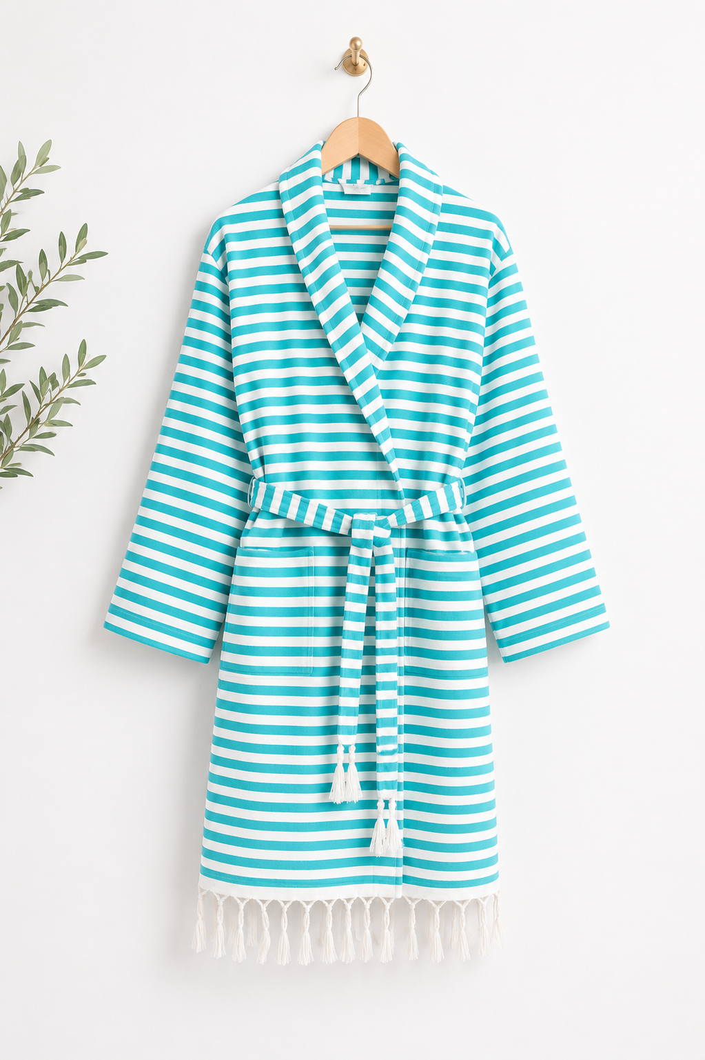 akasya cotton bathrobe (turquoise) akasya cotton bathrobe (turquoise)