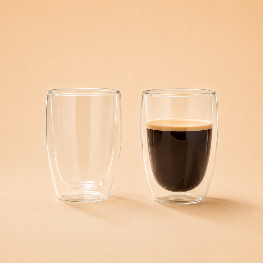 latte glass cup 400ml