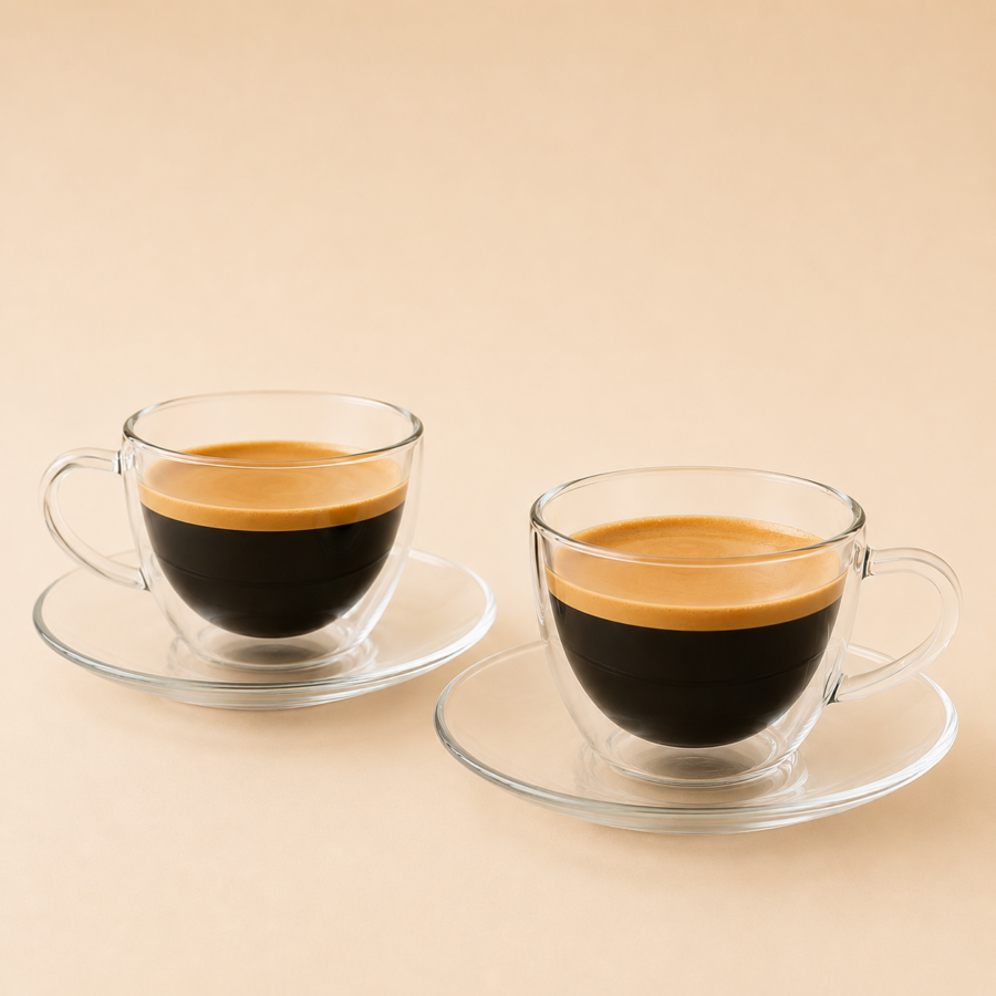 espresso glass cups 80ml