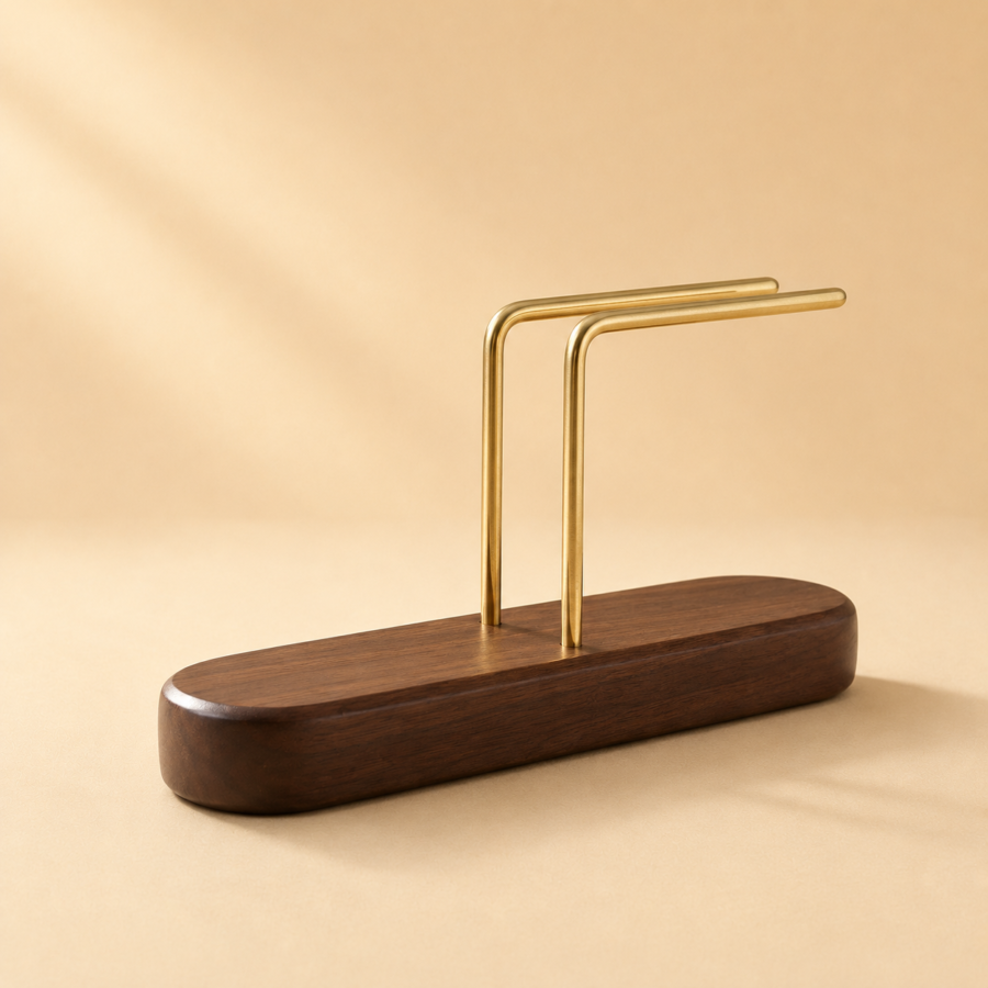 wooden coffee filter holder