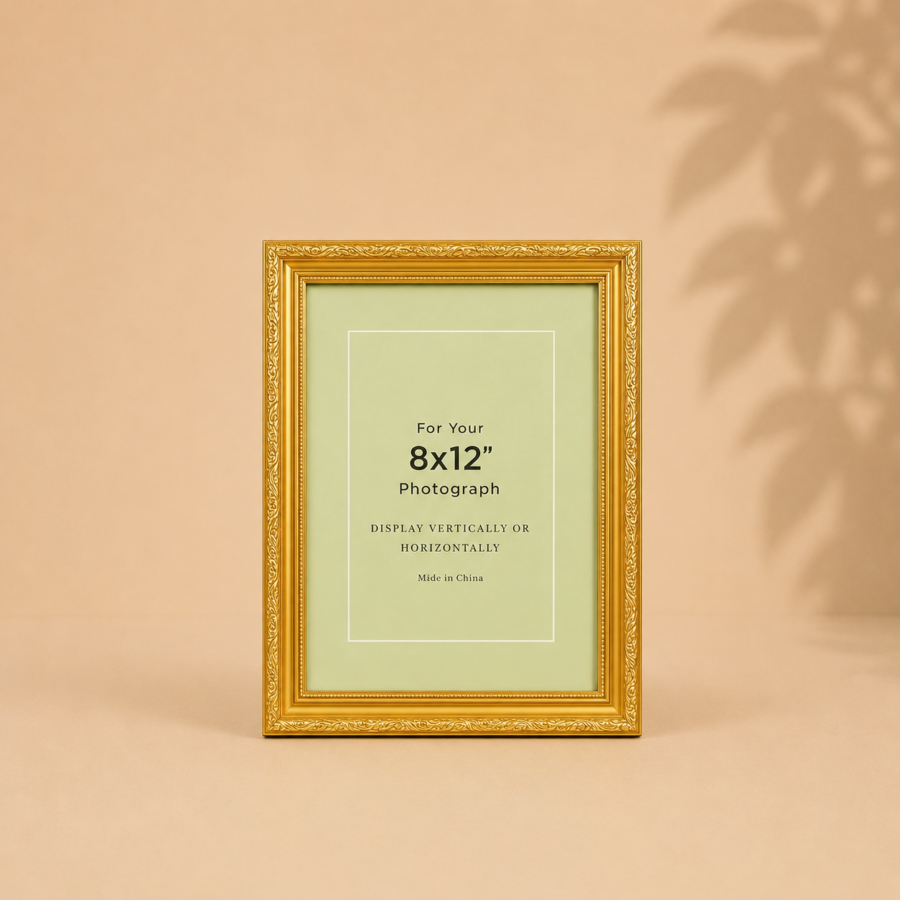 photo frame 8x12 (gold)