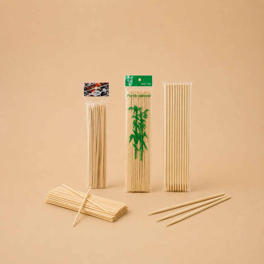 bbq wood skewer sets