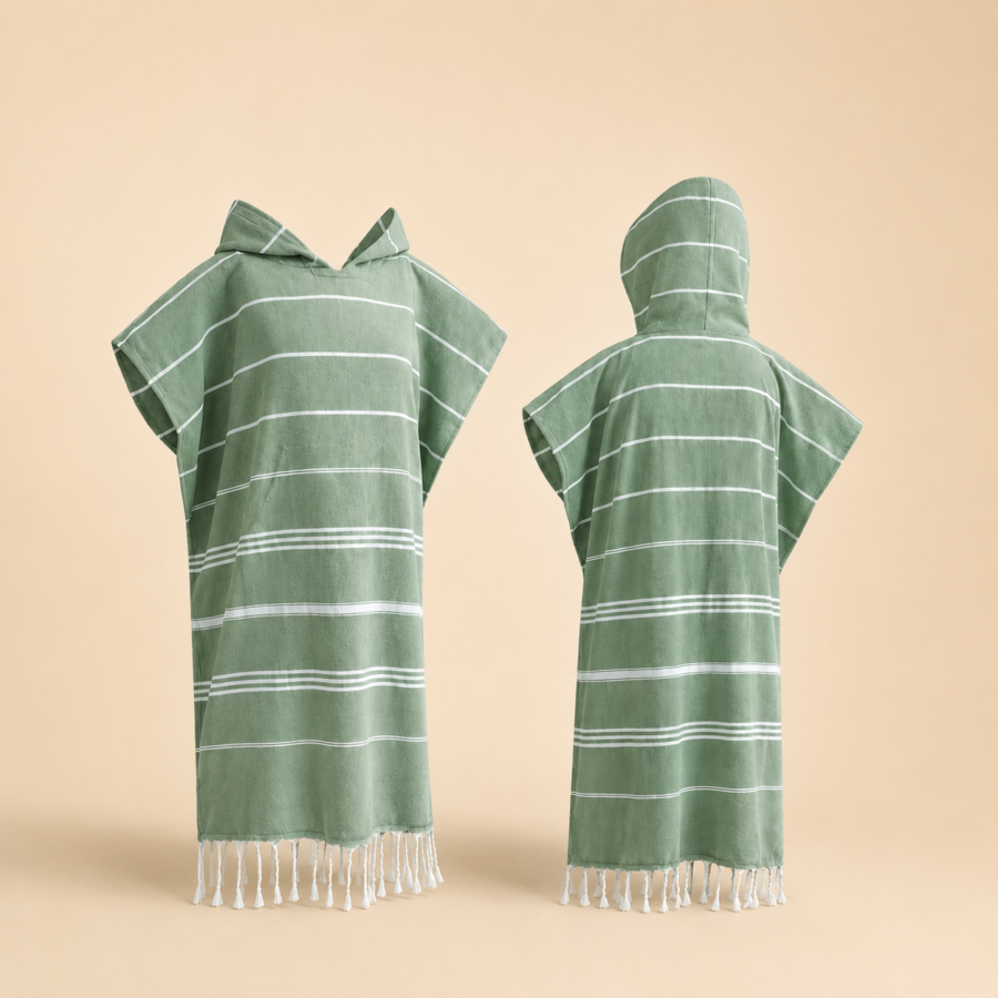 wearable beach towel (green)