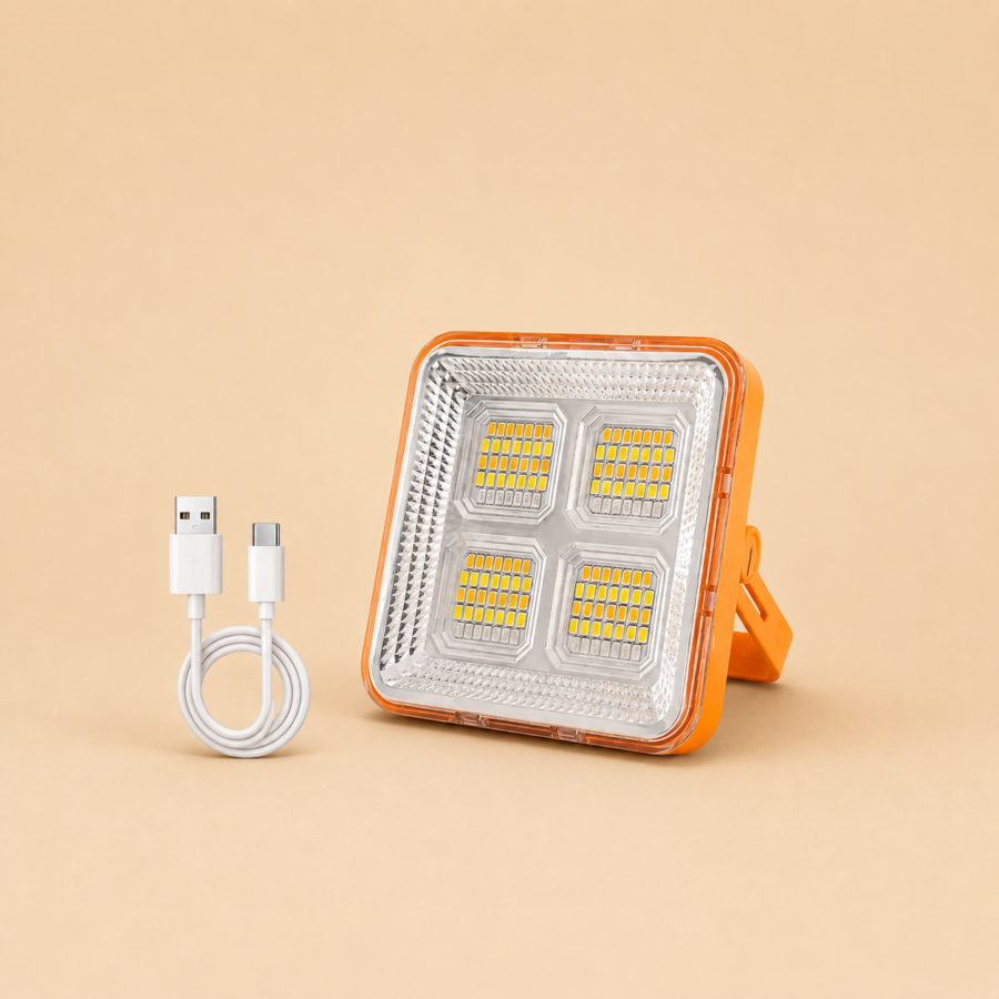 solar led light (orange) – 100w