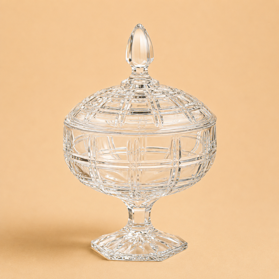 glass serving bowl stand 4