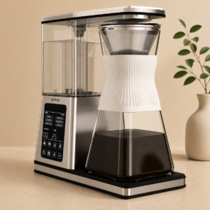 lepresso crystal brew coffee mchine lcd control silver