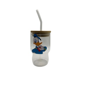 donald duck glass cup