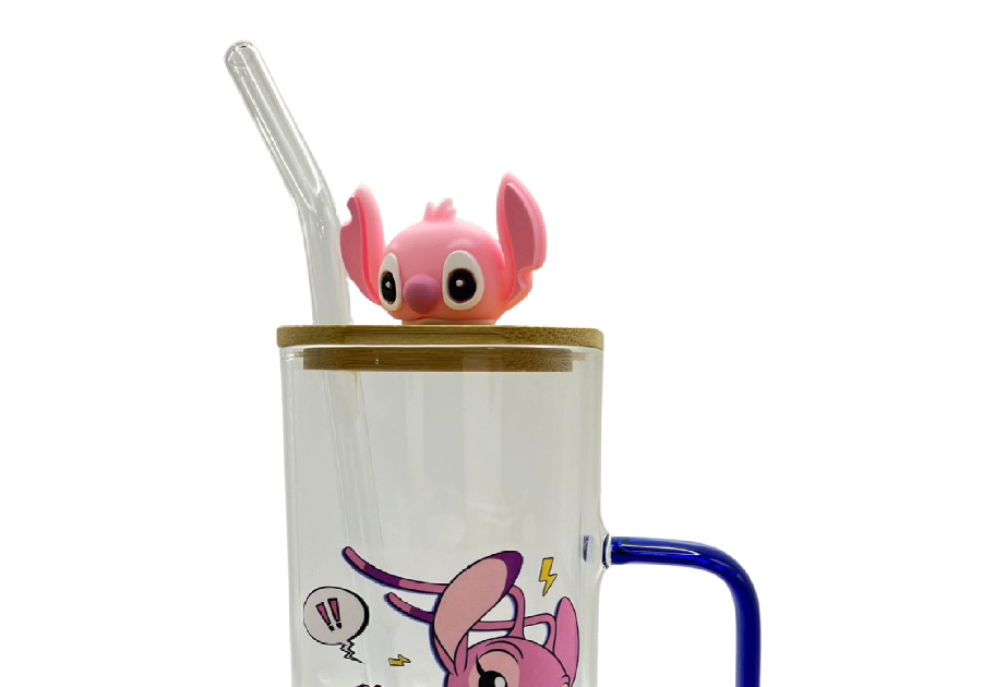 stitch themed glass cup