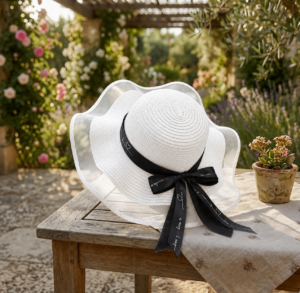 Home beach hat (white)