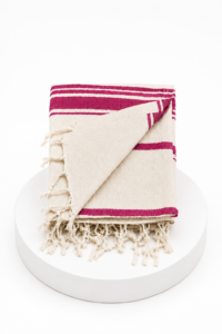 Home cotton beach towel 2 pink