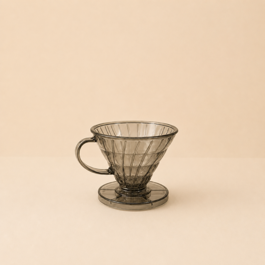 cone shaped coffee dripper cup black