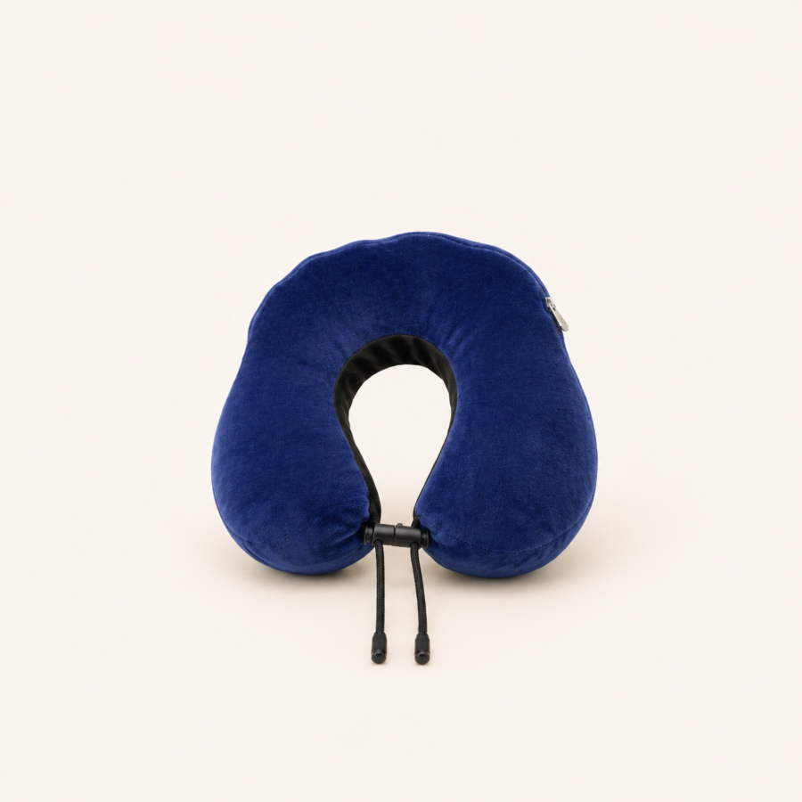 soft travel pillow (navy blue)