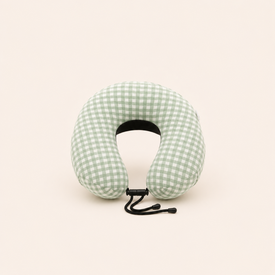 soft travel pillow (sage green)