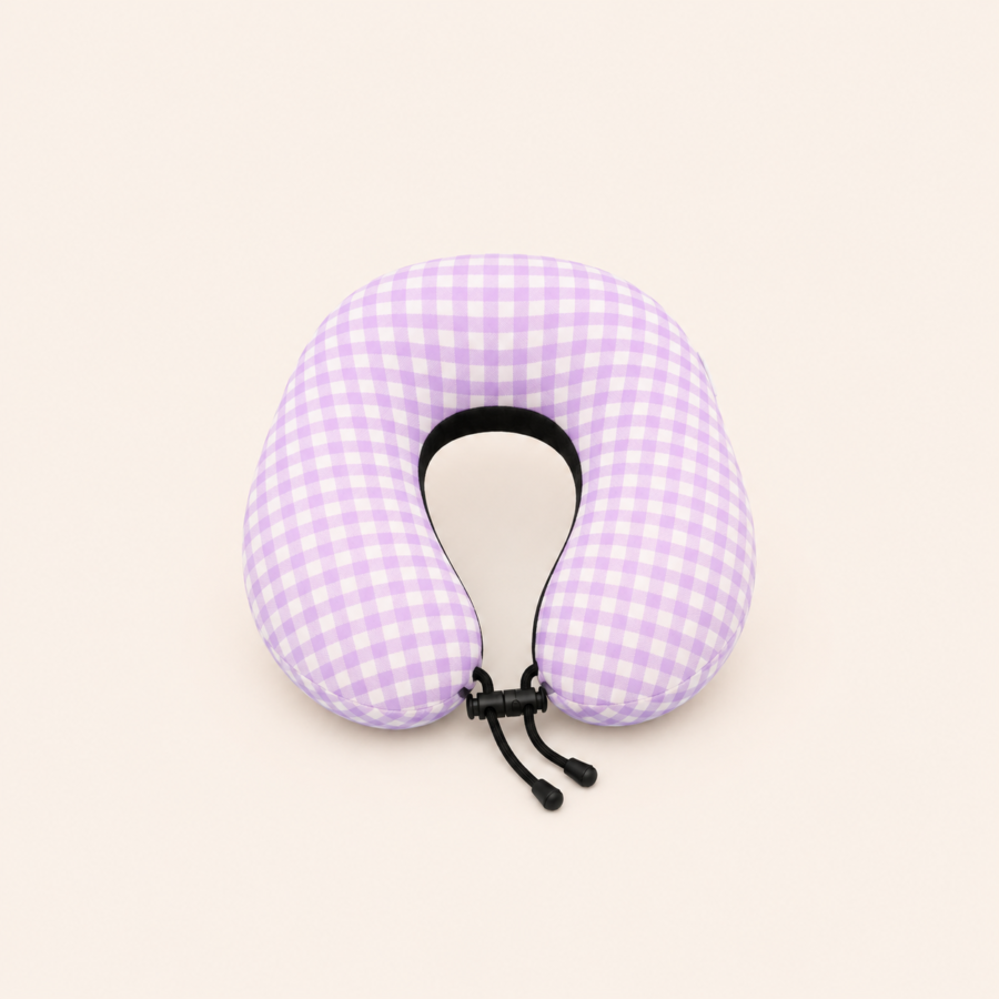 soft travel pillow (purple)