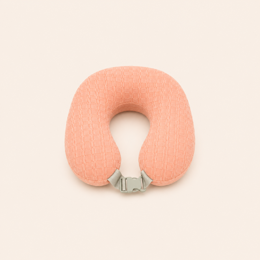 soft travel pillow (coral)