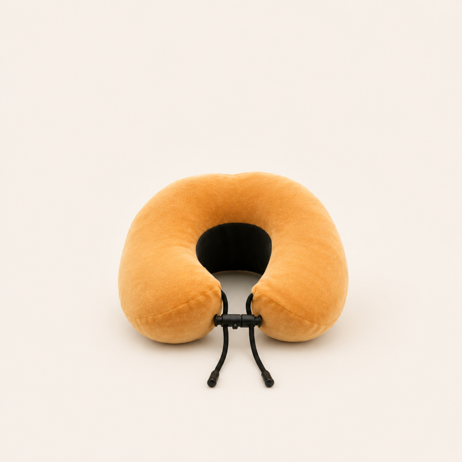 soft travel pillow (orange)
