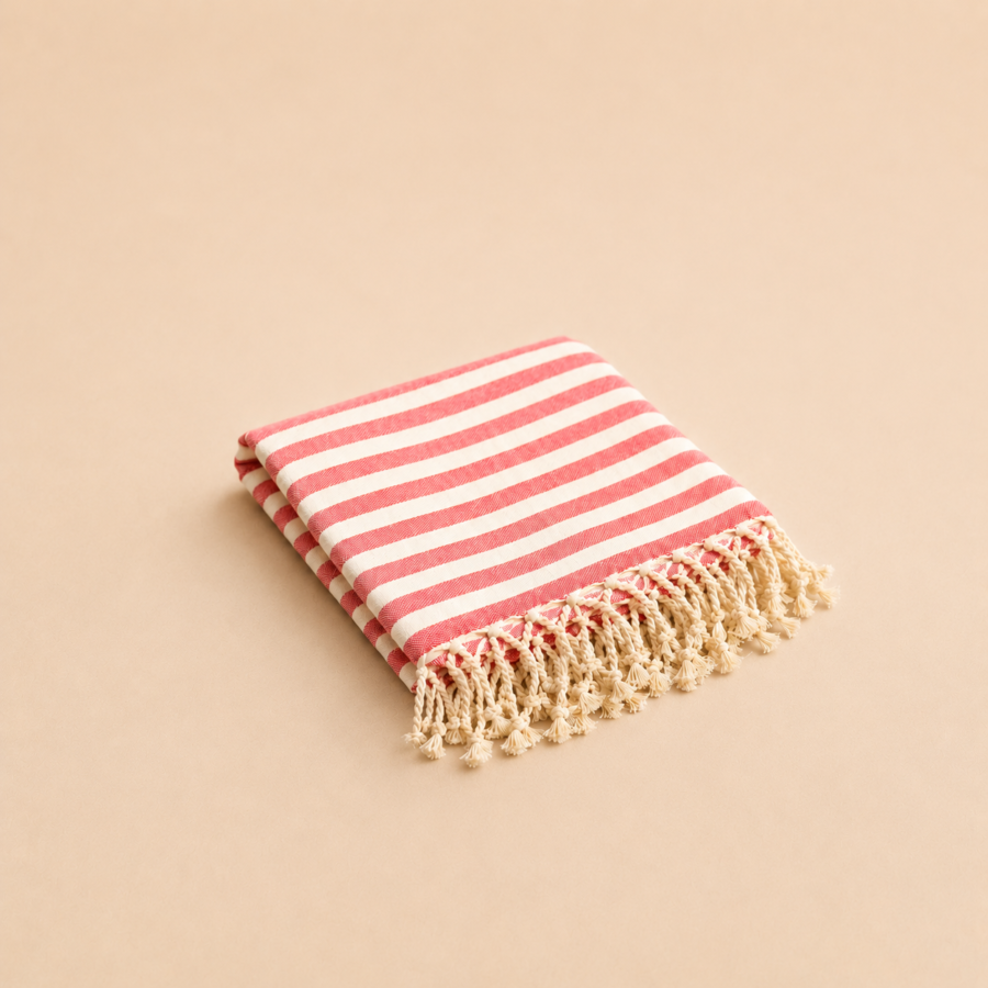 a cotton beach towel 1 coral
