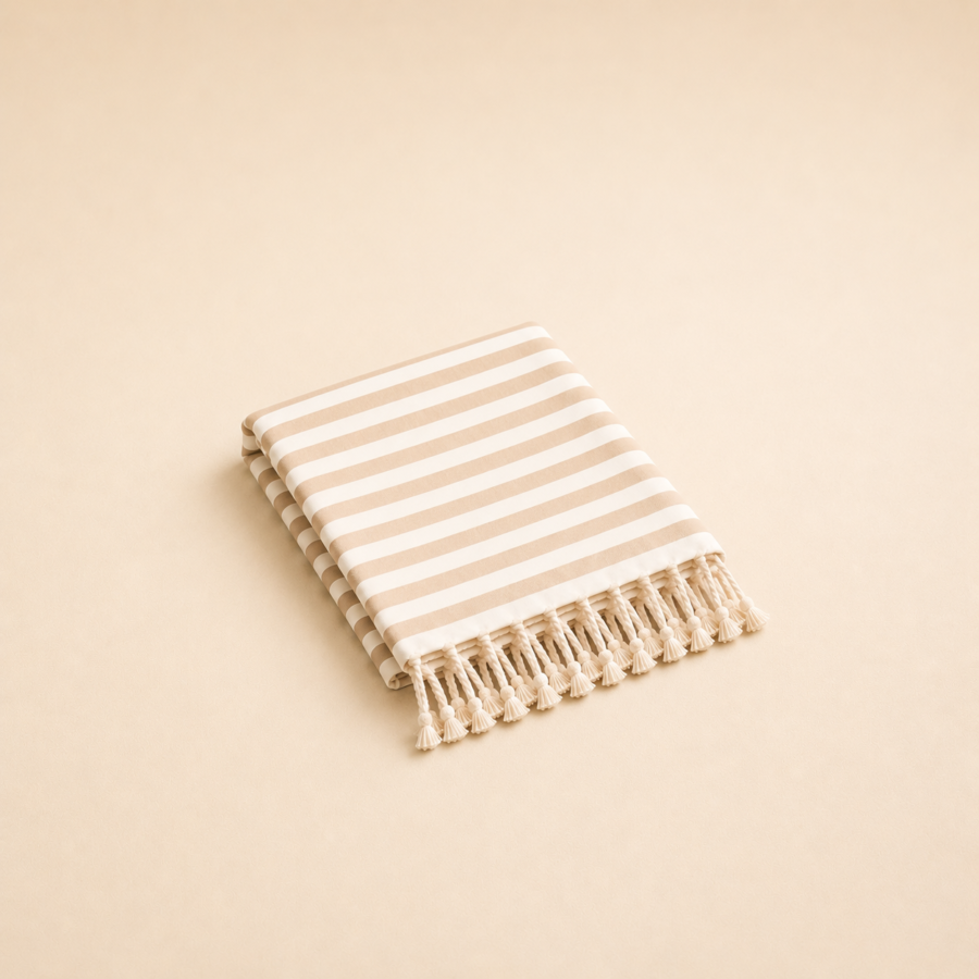 a cotton beach towel 1 beige