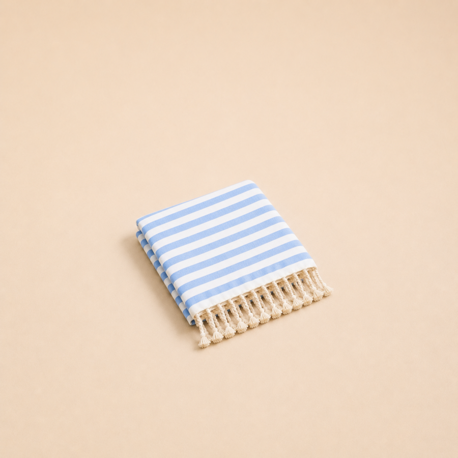 a cotton beach towel 1 baby blue
