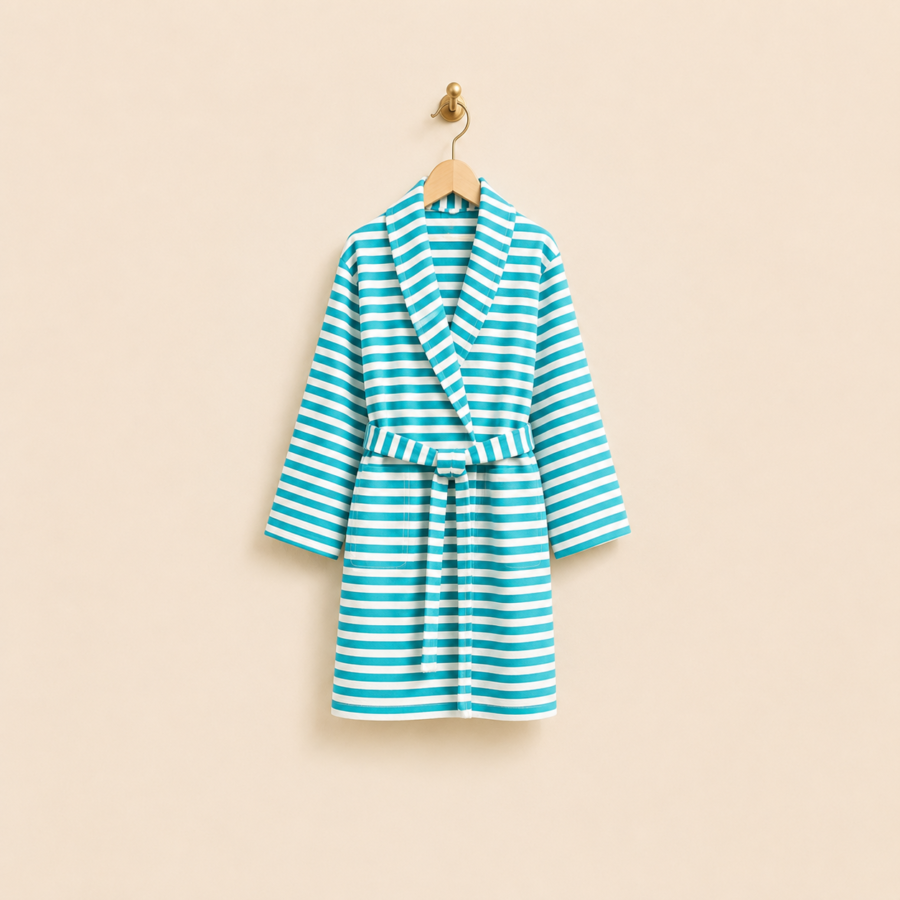 a cotton beach bathrobe 1 (turquoise)