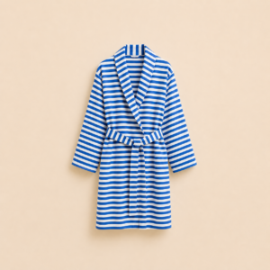 a cotton beach bathrobe 1 (blue)