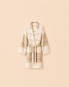 a cotton beach bathrobe 2 (beige)