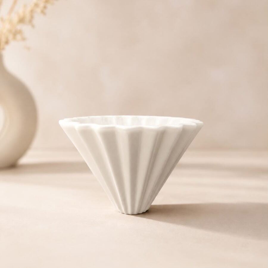 ceramic origami coffee dripper black (copy)
