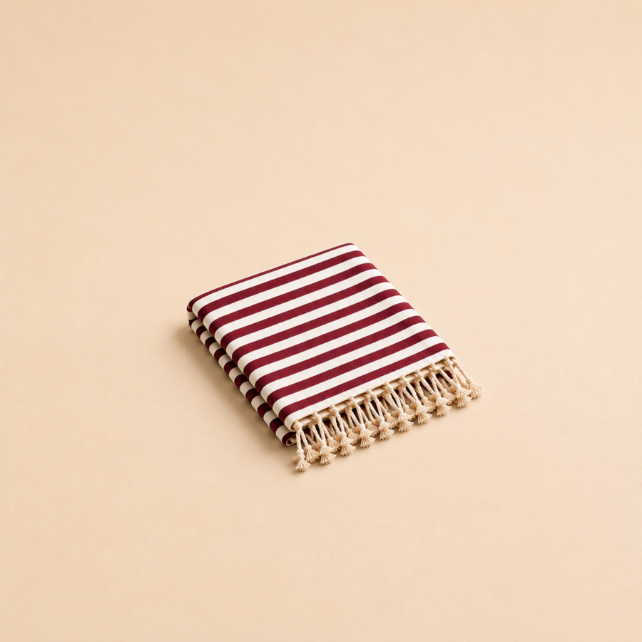 a cotton beach towel 1 burgundy