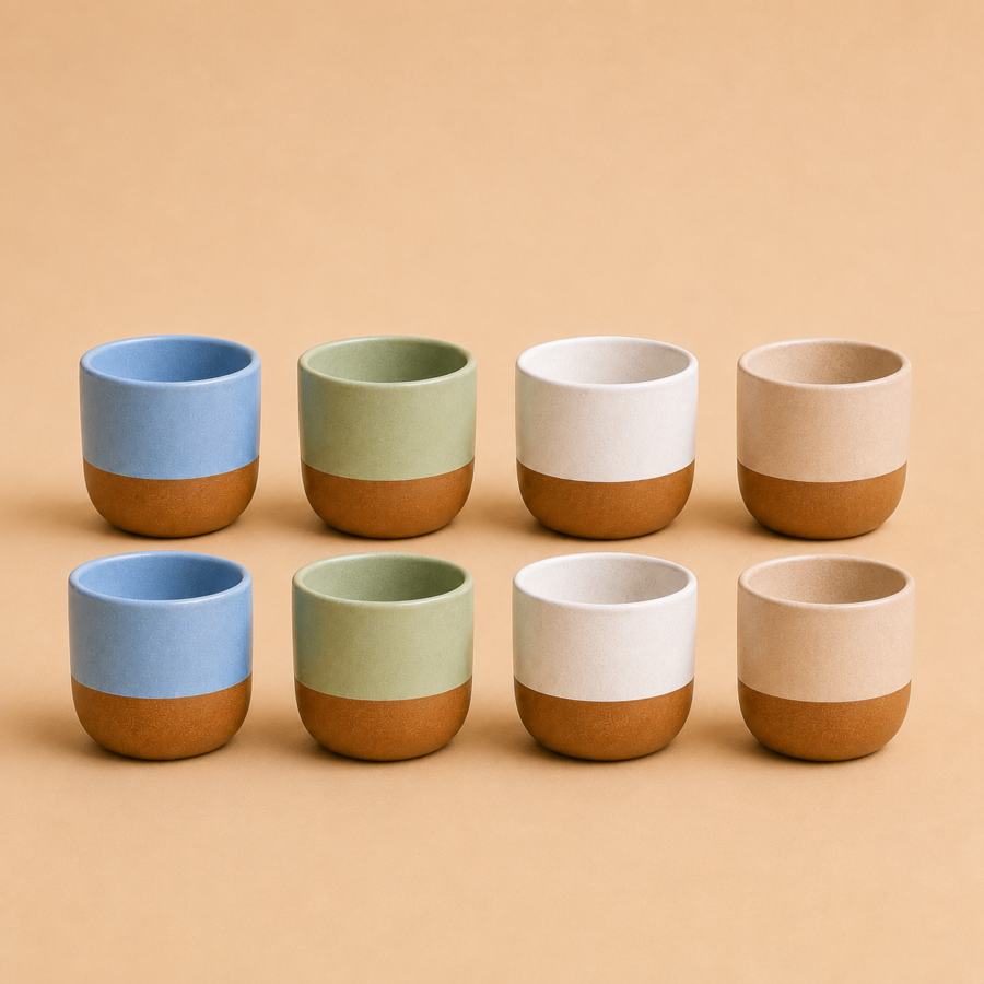 ceramic coarse pottery cup 4pcs set (copy)